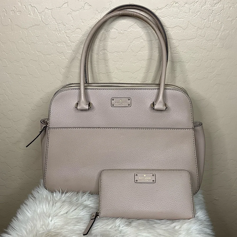 Kate Spade Almandine Terri Grove Street Bag and Neda Wallet Set